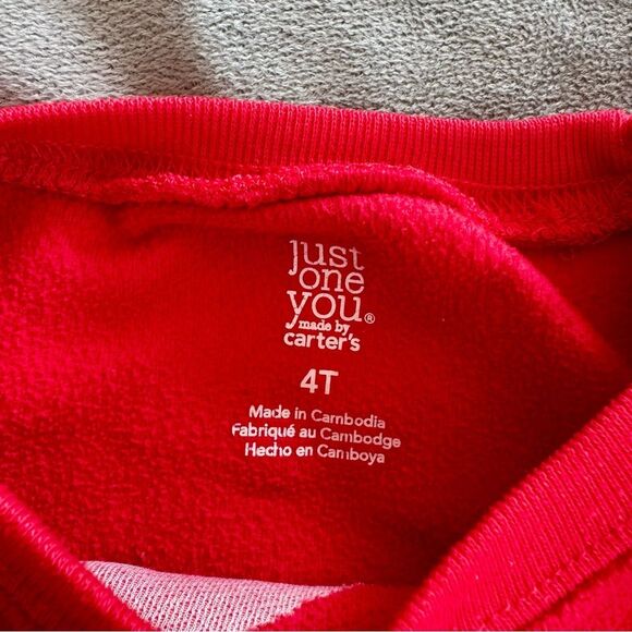 4/$10 - Just One You by Carter's Fleece Christmas Dinosaur Pajama Set - Picture 4 of 10